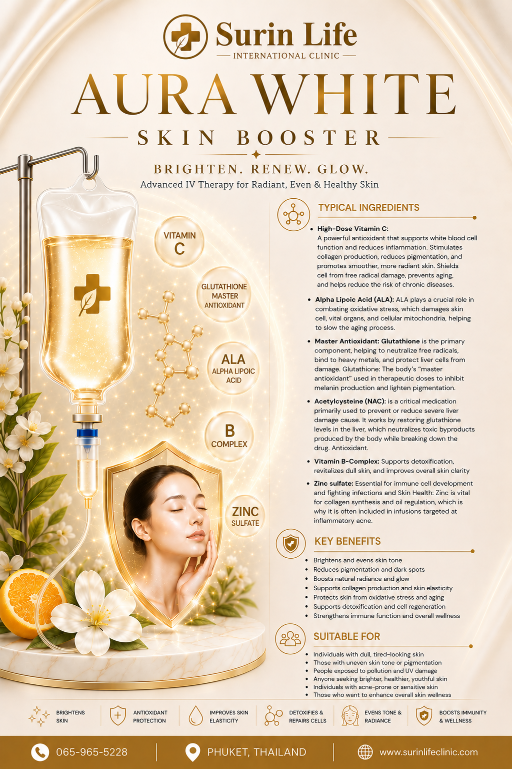 Aura White Skin Booster full formula poster