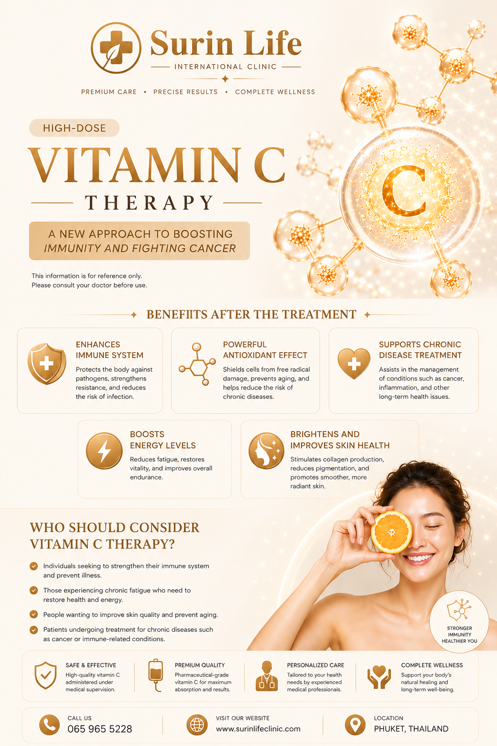 High Dose Vitamin C booster poster